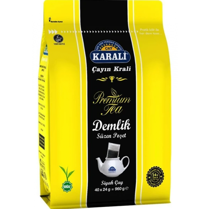 Premium Jumbo Demlik Poşet Siyah Çay 40x24 gr